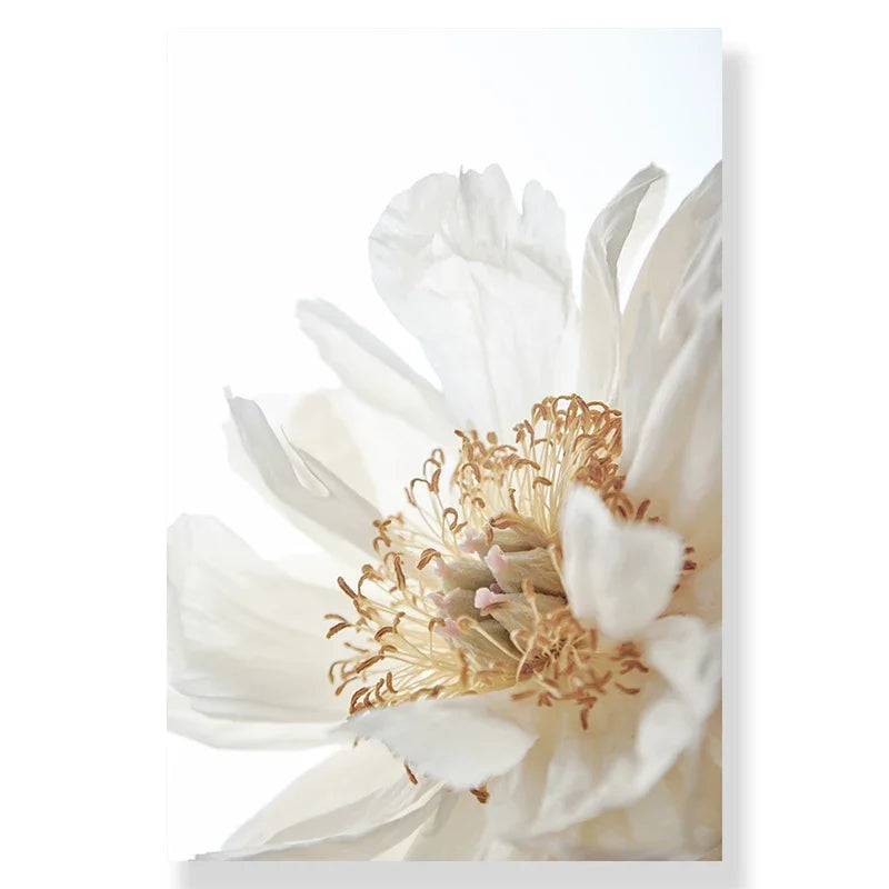 Nordic Modern Art Picture Canvas Painting Wall Art Golden Leaf Beach Scenery Poster and Print for Home Decor Living Room Design