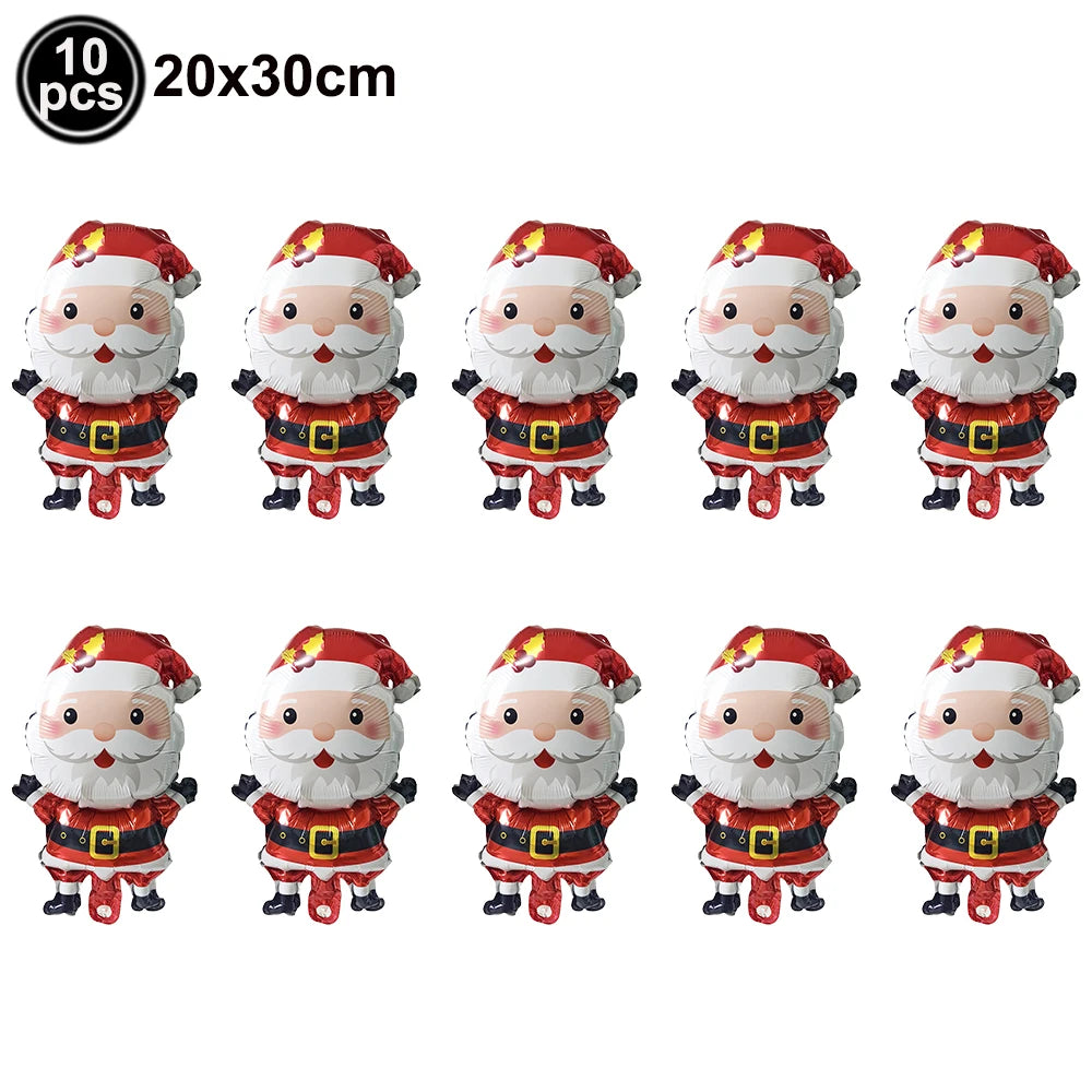 Christmas Indoor Decor Hormel Party Balloon Large Standing Street Light Santa Claus Snowman Balloon Xmas Christmas Balloon