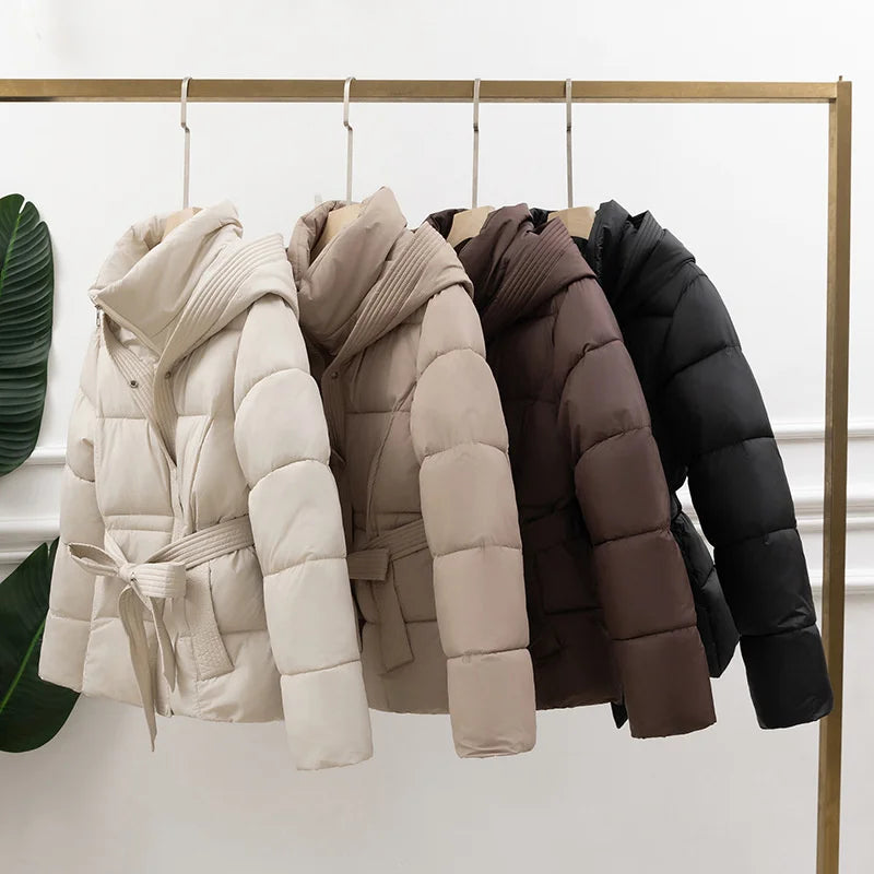 High Quality  2025 Winter New Fashion Down Cotton Parkas Jacket Women Loose Korean Casual Thicken Warm Ladies Overcoat