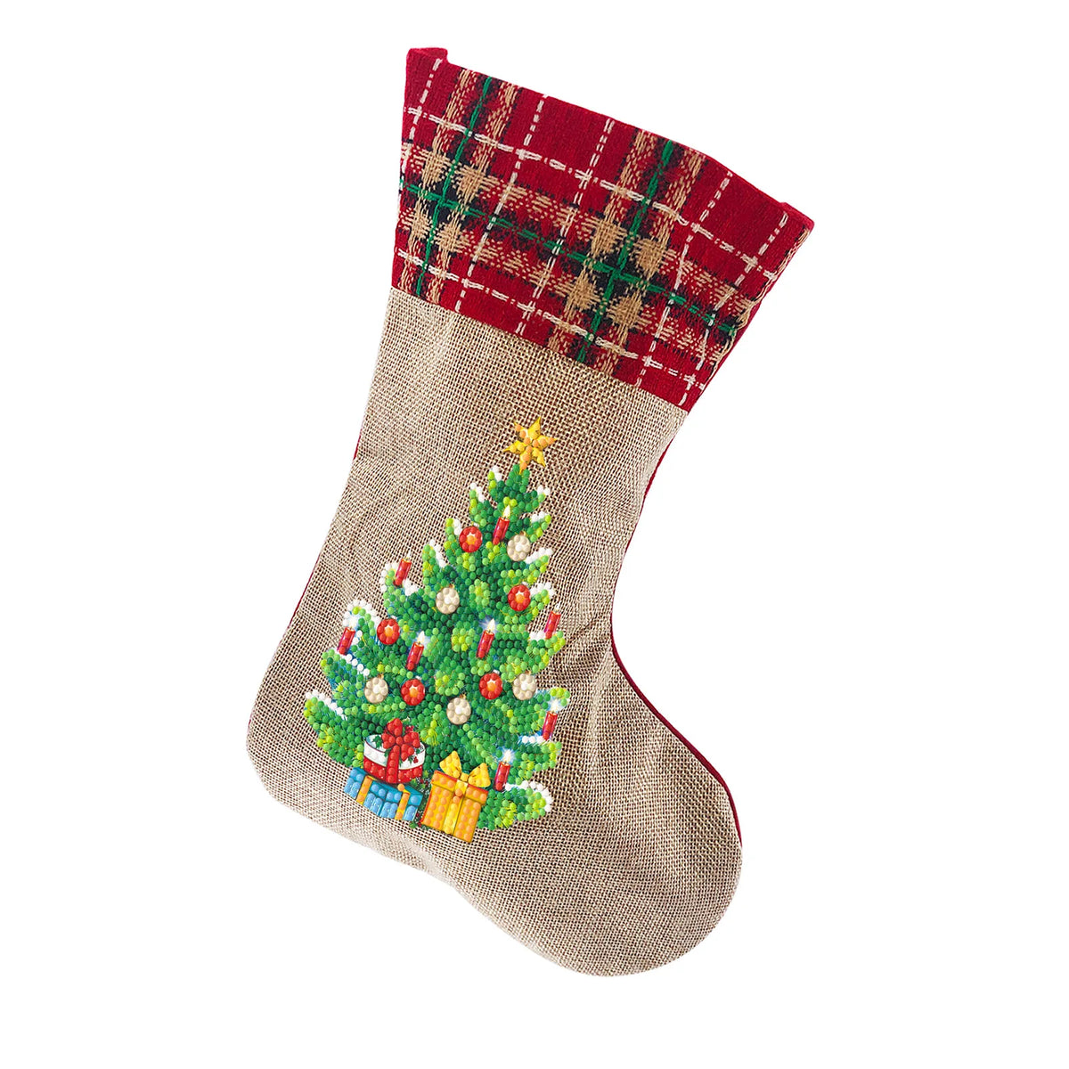 Diamond Painting DIY Christmas Stockings Handiwork Sticking Drills Christmas Candy Bags Gift