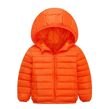 Autumn Winter Teen Boys Girls Warm Down Jacket Children Cotton Outerwear New Fashion Hooded Zipper Coats 3-12 Years Kids Clothes