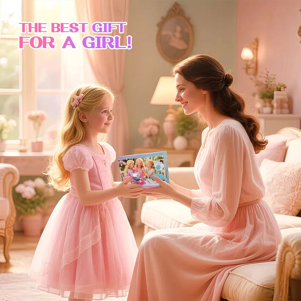 Kids Washable Makeup Girl Toys Kids Makeup Kit for Girl Real Make Up Set Snow Box Kids Nail Art Kit for Girl