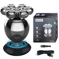 5 In 1 Electric Head Shaver for Bald Men 7D Floating Cutter Beard Trimmer Clipper IPX5 Waterproof Shaving USB Wireless Charging