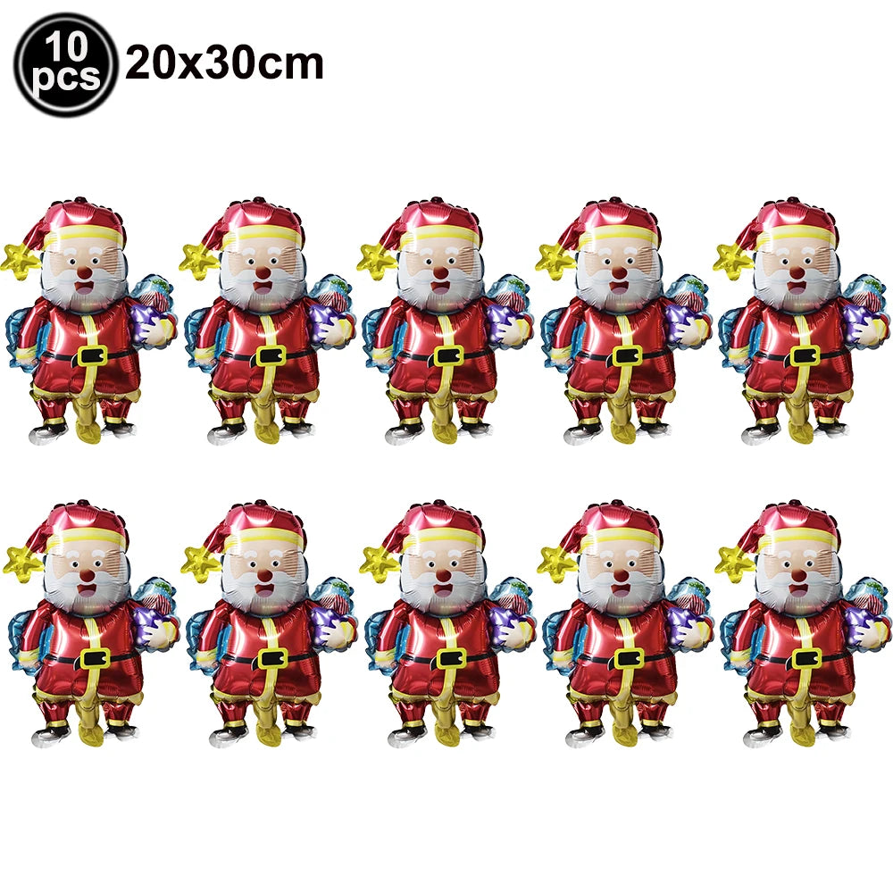 Christmas Indoor Decor Hormel Party Balloon Large Standing Street Light Santa Claus Snowman Balloon Xmas Christmas Balloon