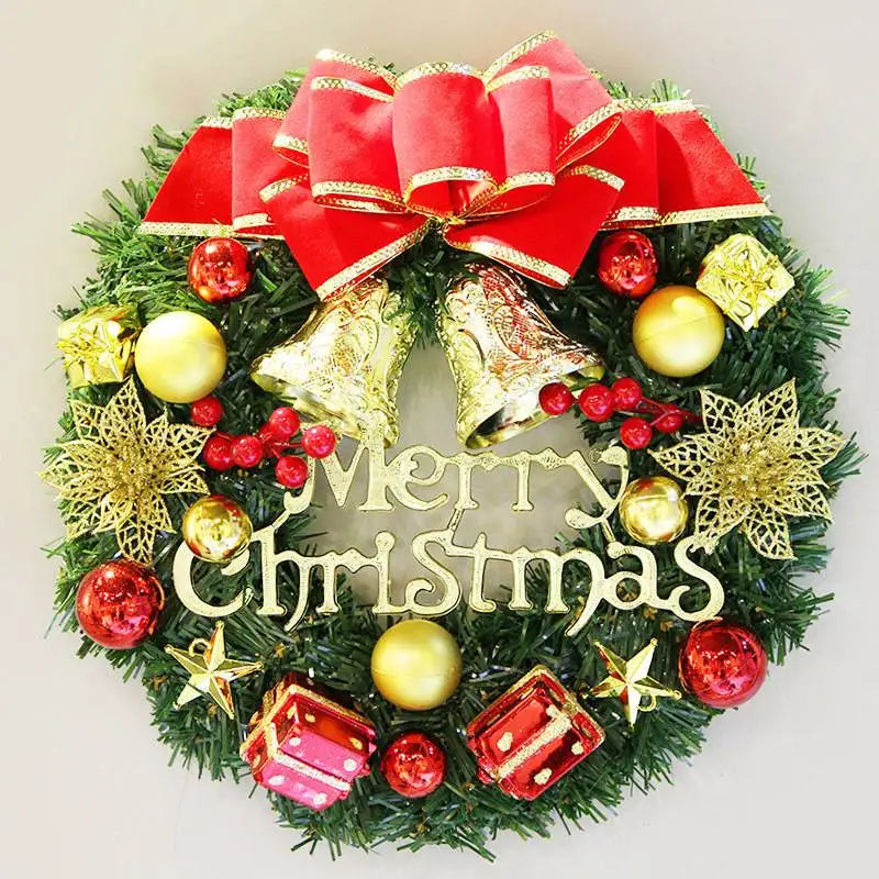 Christmas Decoration Handmade Simulation Christmas Wreath Door Hanging Window Props Exquisite High Quality Home Decor