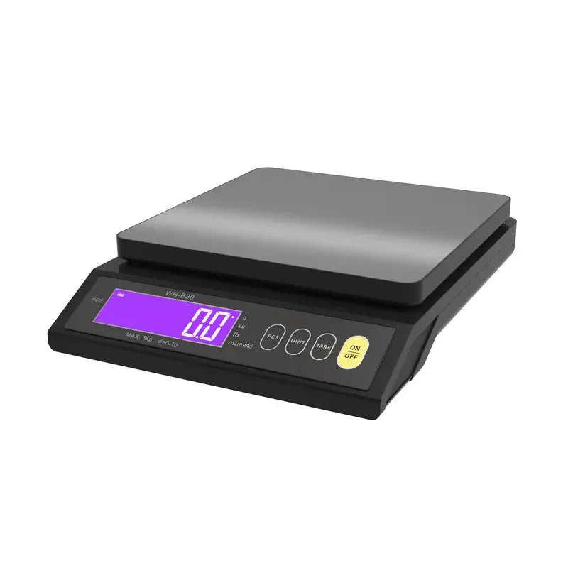 Digital Scale Electronic Kitchen Scale Waterproof LCD Home Food Snack 5kg/0.1g 10kg/1g Stainless Steel Measuring Weighing Tool