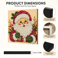 Christmas Decor DIY Santa Claus Snowman 3D Pearl Painting Diamond Art Kits for Beginners 20*20CM for Home Wall Decoration Gift
