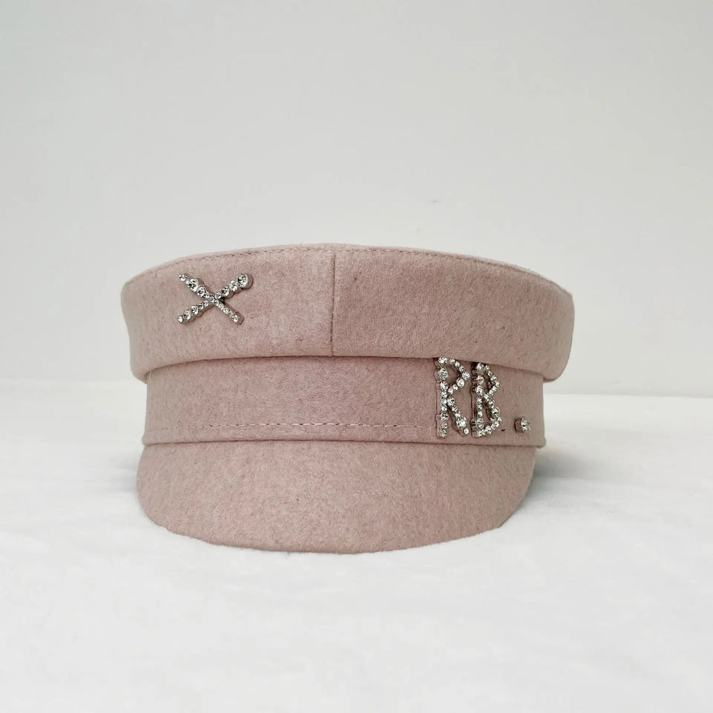 Winter Ladies Luxury Design Brand Octagonal Cap Letter Military Cap Pink Khaki Newsboy Hat Fall Baker Boy Cap Designer Cap