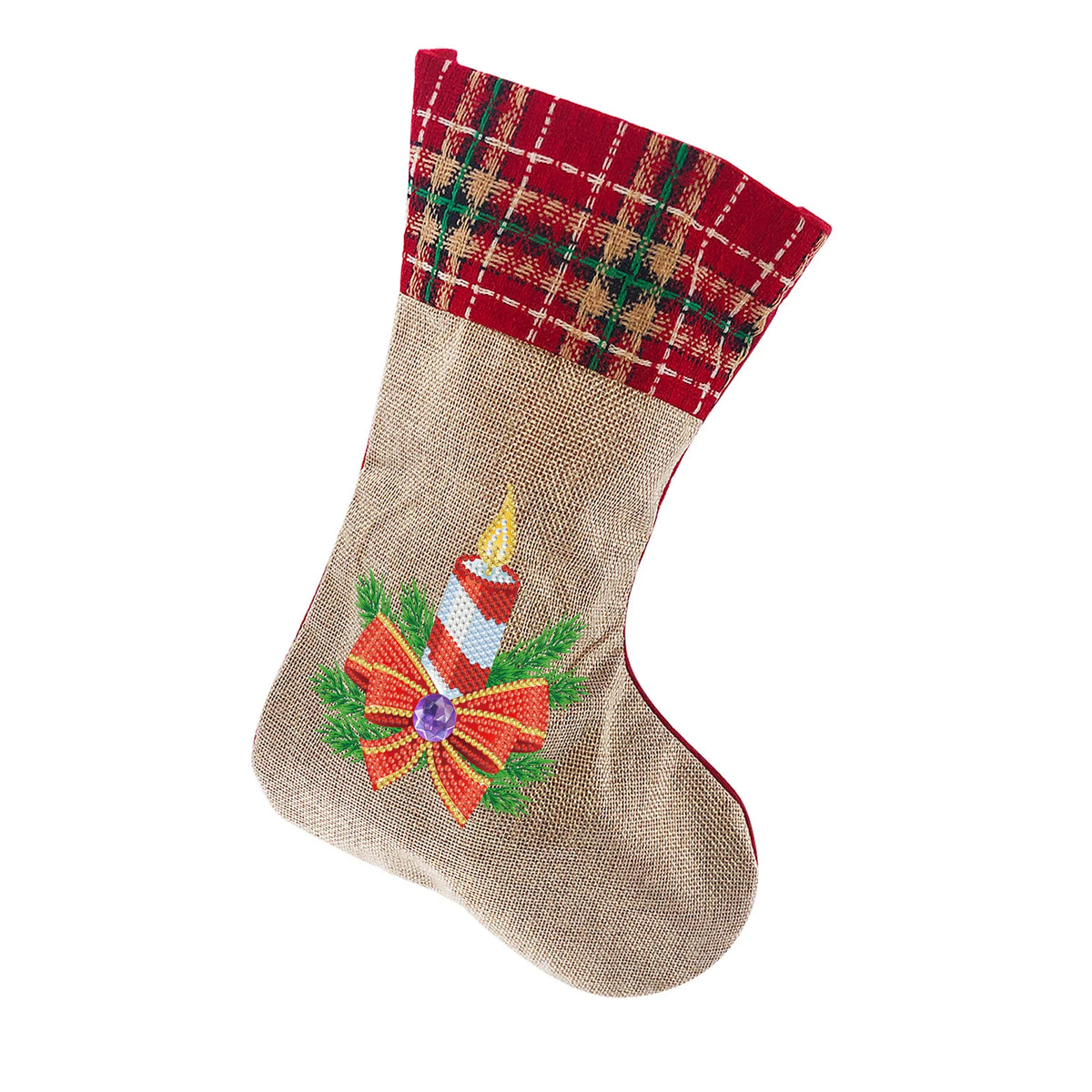 Diamond Painting DIY Christmas Stockings Handiwork Sticking Drills Christmas Candy Bags Gift