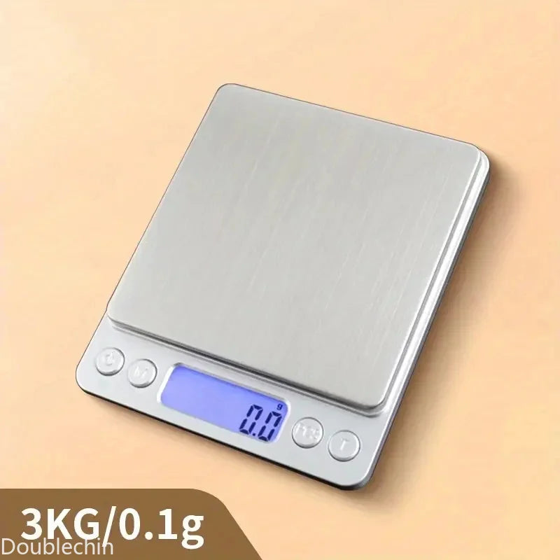 Digital Kitchen Scale Stainless Steel Food Scale with LCD Display for Precise Weighing of Cooking Ingredients Diet