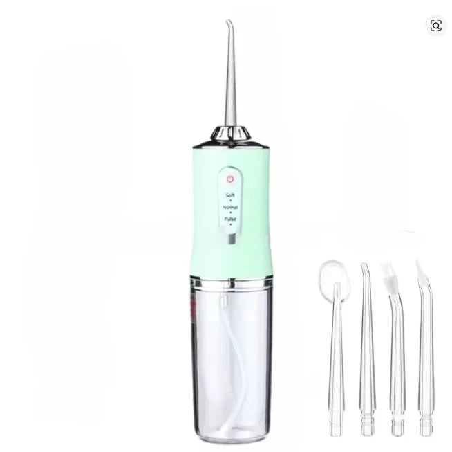 USB Rechargeable Water Flosser 300ml Portable 5 Nozzles 3 Modes Dental Irrigator Dental Odontología Kit Ferramentas