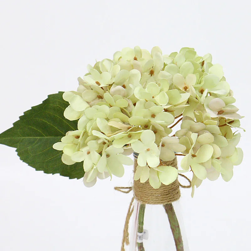 Retro Autumn Hydrangea Bouquet Artificial Flowers Room Home Decoration DIY Wedding Floral Arrangement Party Supplies Photo Props