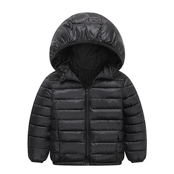 Autumn Winter Teen Boys Girls Warm Down Jacket Children Cotton Outerwear New Fashion Hooded Zipper Coats 3-12 Years Kids Clothes