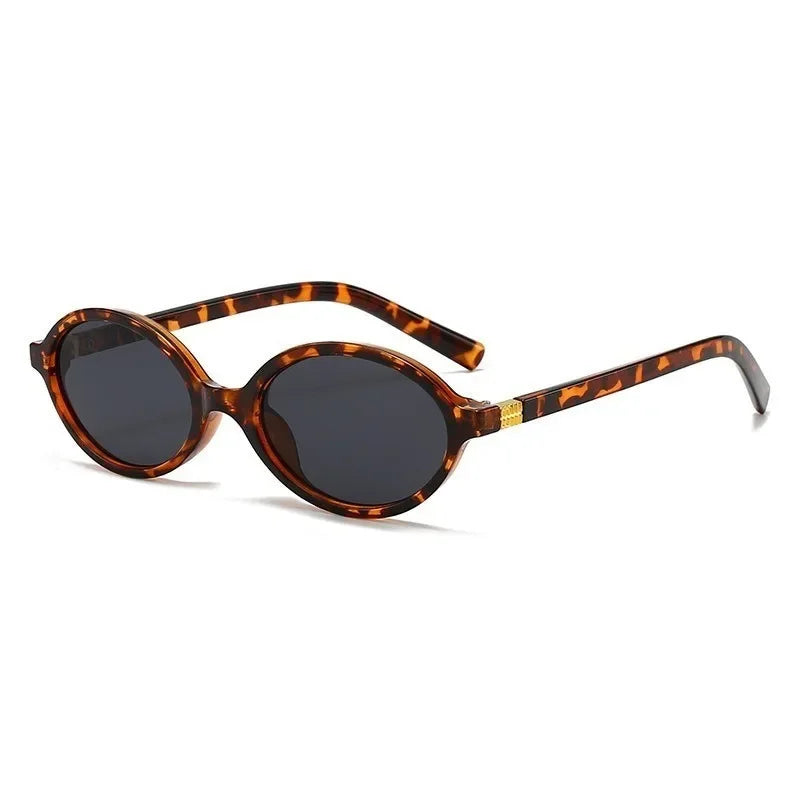 4PCS Fashion Korean Sweet Cool Spicy Girl Sunglasses for Women Men  Retro Oval Fashion Eyewear