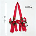 Christmas Door Bow Scapulars Decorations with Pine Branches and Red Berry Xmas New Years Christmas Pendant Outdoor Decoration
