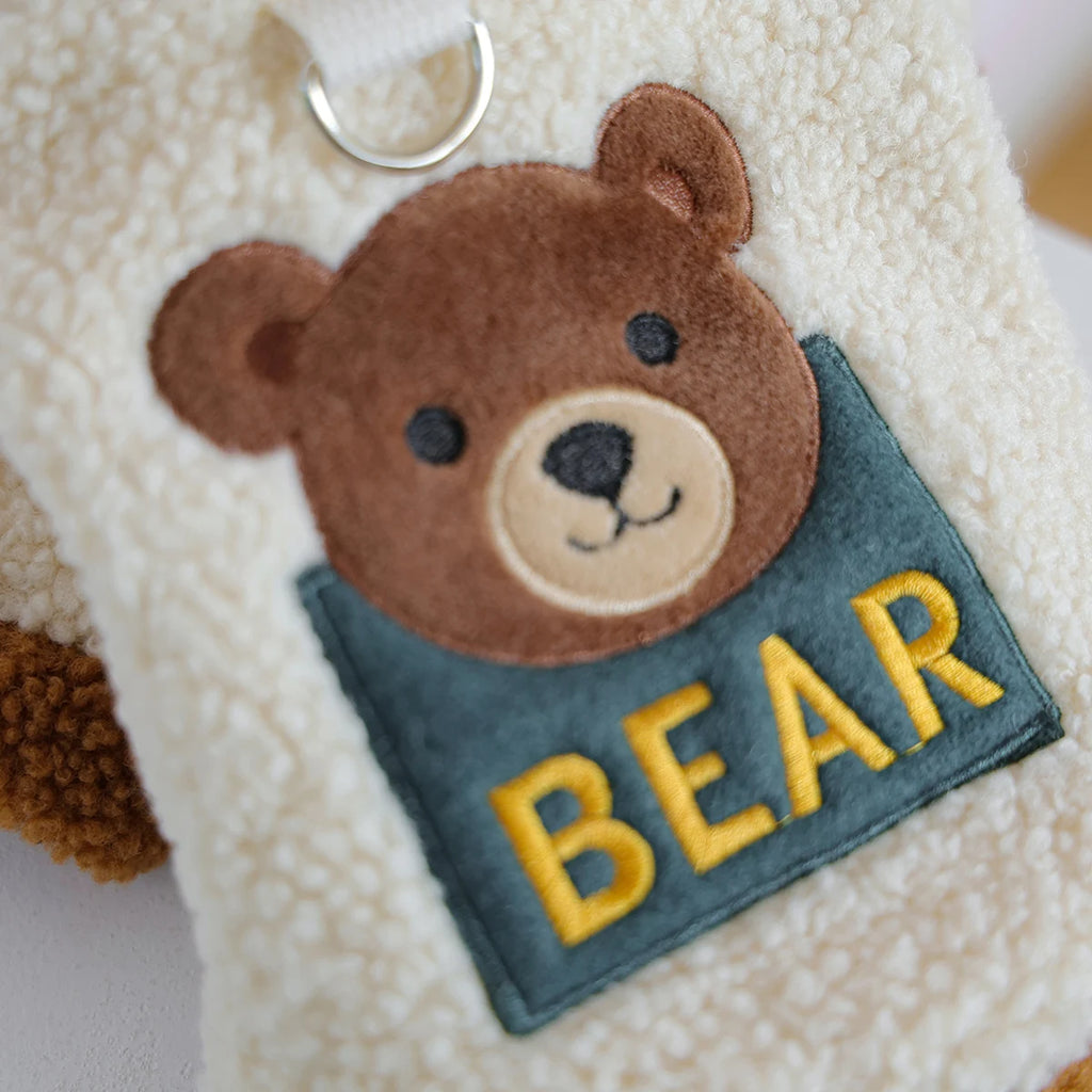 1Pc Cat Dog Pet Clothes Plush Zoo Sweater Bear Jacket Winter Thickened Warm and Cold Cat Jacket