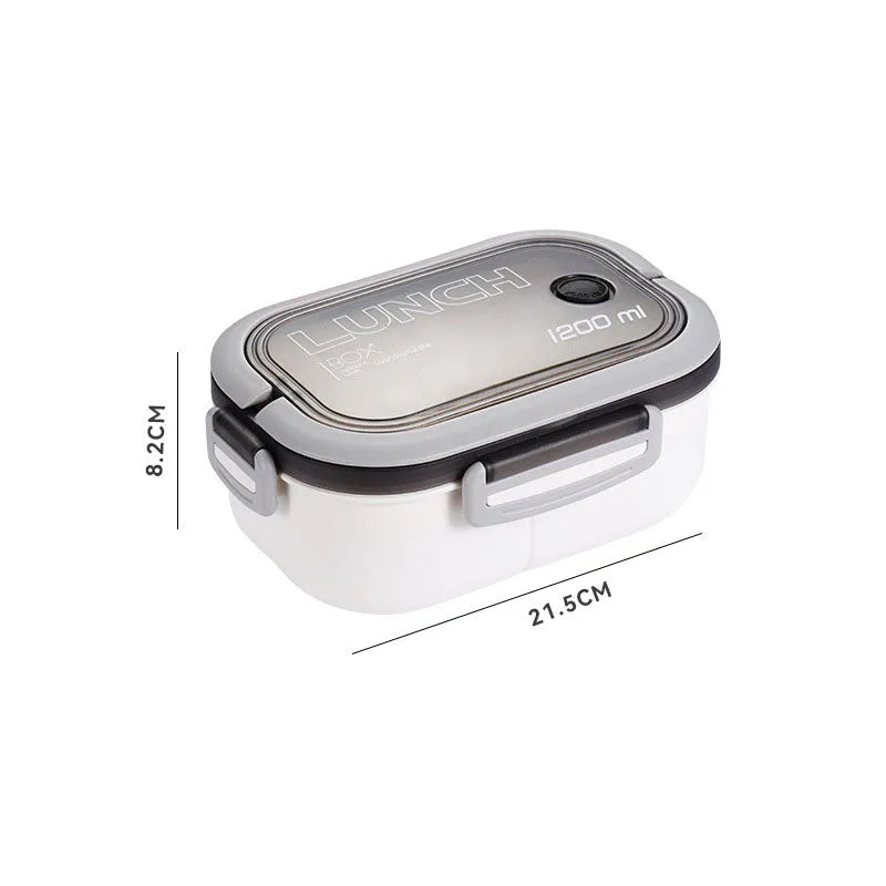 Kitchen Supplies: Single-layer, Double-layer Portable Fruit Food Box, Lunch Box with Fork Spoon and Spoon Preservation Box