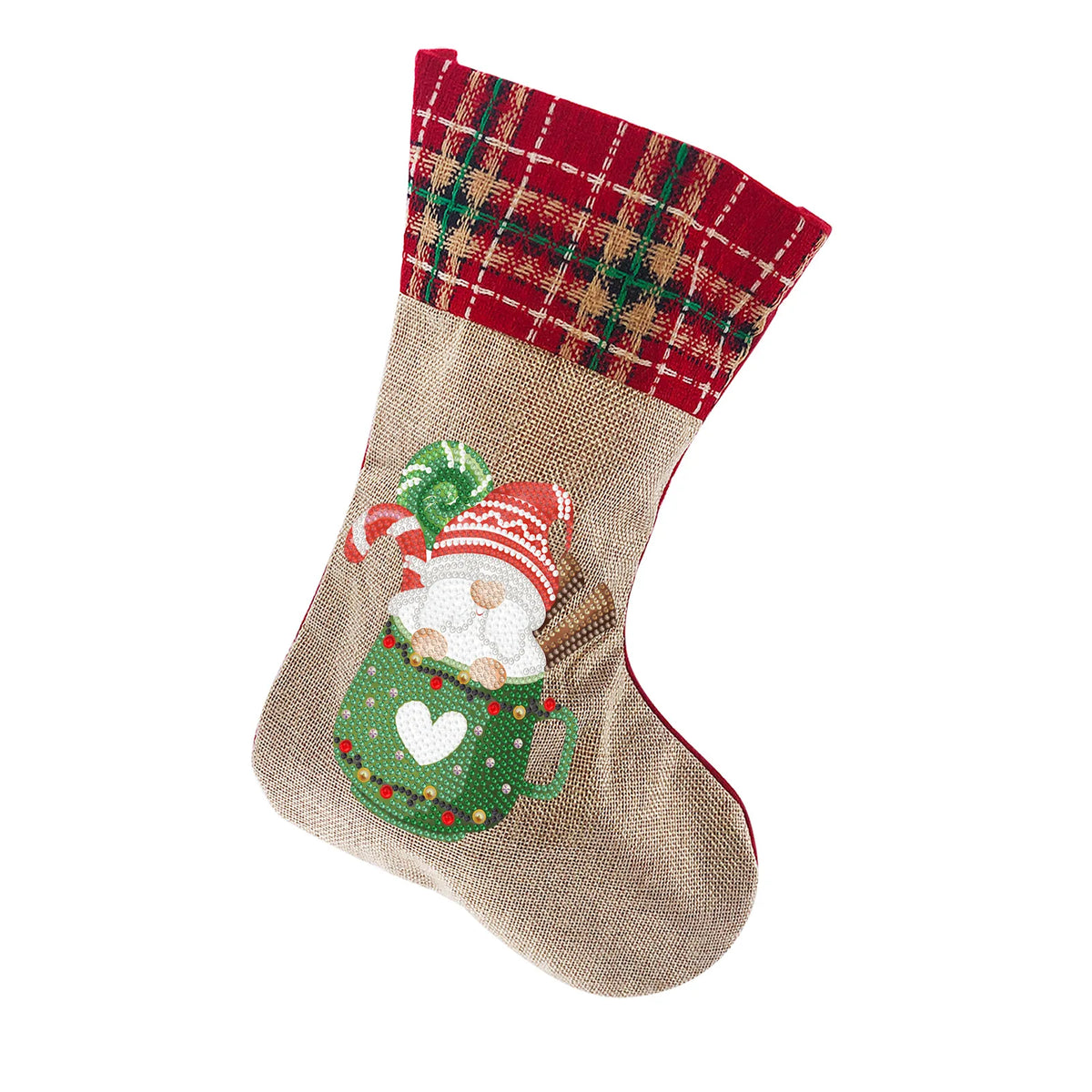 Diamond Painting DIY Christmas Stockings Handiwork Sticking Drills Christmas Candy Bags Gift
