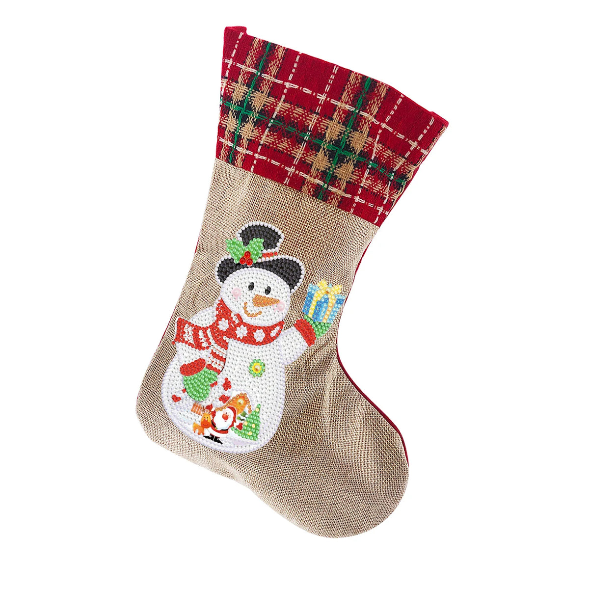 Diamond Painting DIY Christmas Stockings Handiwork Sticking Drills Christmas Candy Bags Gift