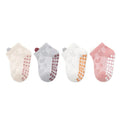 4Pairs/Set Cotton Breathable Children Socks Spring Summer Thin Baby Mesh Short Sock Boys Girls Cute Cartoon Non-slip Floor Socks