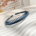 Fashion Plastic Twist Cross Headband for Women Girls with Teeth Non-slip Flexible Hoop Wash Face Hair Styling Accessories New
