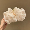 Elegant Temperament Pearl Big Bubble Hair Clip for Woman Shark Clip Fashion Girls Back Head Hair Clamp
