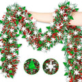 Christmas Tree Decorations Christmas Tinsel Garland Metallic Shiny Garland for Christmas Home and Living Room Decoration