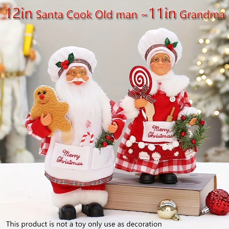 Christmas chef, home decoration, Christmas party decoration, birthday decoration, Christmas gift table decorations