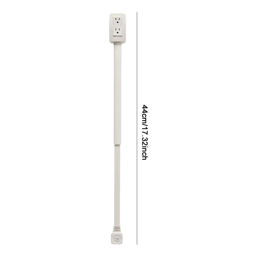 Power Socket Expander 2 Sockets 180° Rotation Stretchable Electrical Outlet Extender Power Socket Sofa Bedside Table Expander