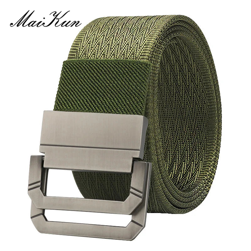 Maikun Nylon Belts For Men Army Tactical Men's Belt Double Rappelling Buckle