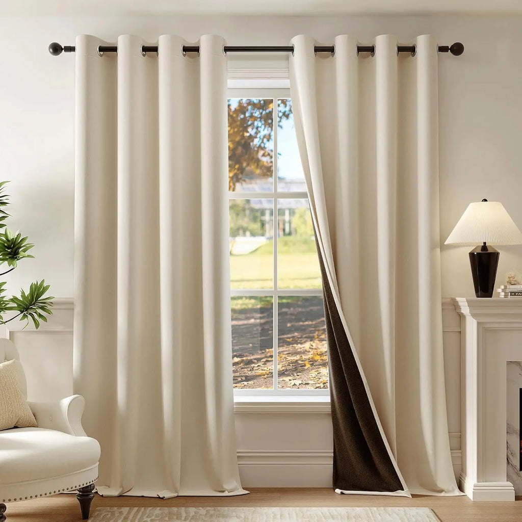 1pc or 2pc Blackout Curtains for Bedroom 84 Inch Long Thermal Insulation Noise Reduction Drapes Personalized Custom Curtains,