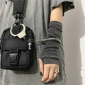 Black Punk Long Fingerless Gloves Cuff for Women Men Sport Outdoor Gloves Elbow Mittens Cool Stretch Arm Warmer Y2k Accessories