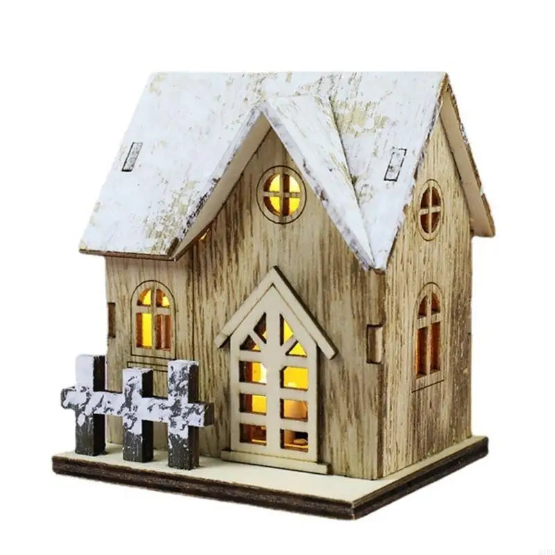 Christmas Decor House LED Light Desktop Ornament Festive Atmospheres Enhancer for Home, Offices, and Store Decor