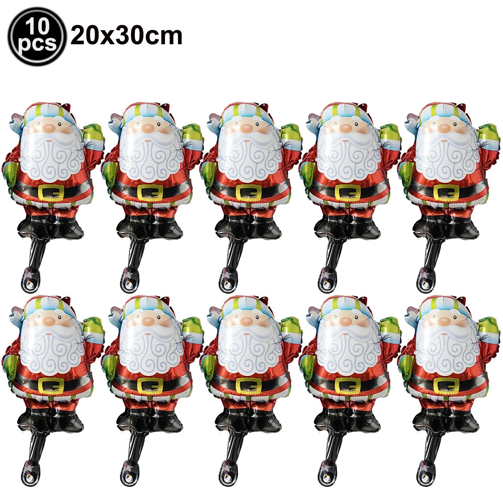 Christmas Indoor Decor Hormel Party Balloon Large Standing Street Light Santa Claus Snowman Balloon Xmas Christmas Balloon
